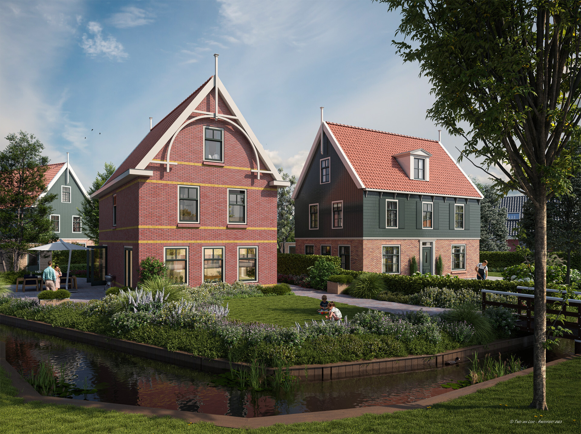 3 Vrijstaande woningen